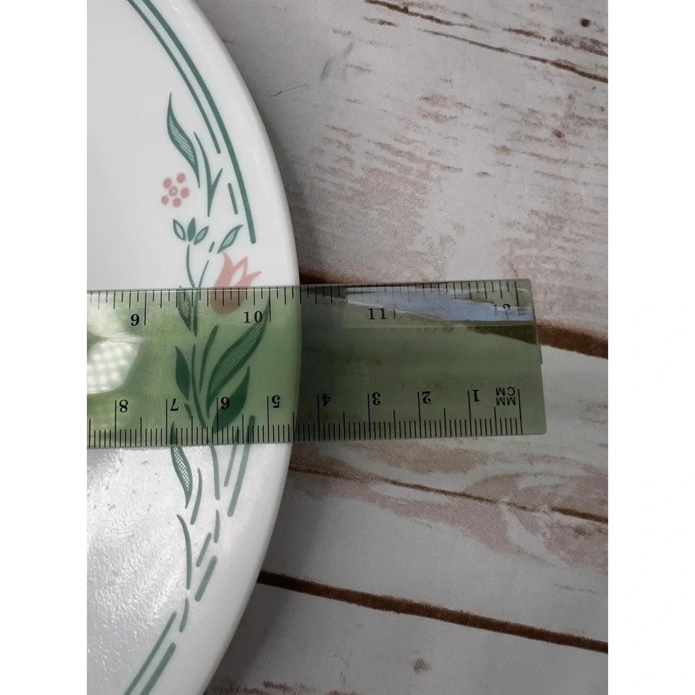 Corelle Preowned Dinner Plate White Rosemarie‎ Floral Pink Green 10.25